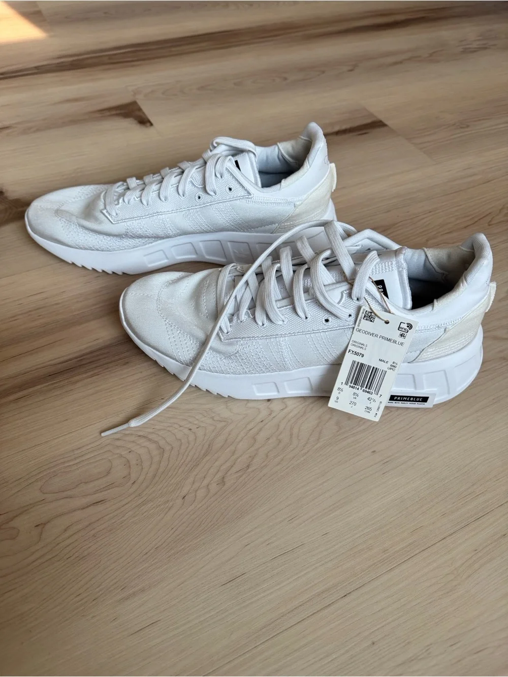 adidas Geodiver Primeblue White Chunky Sole Sneakers